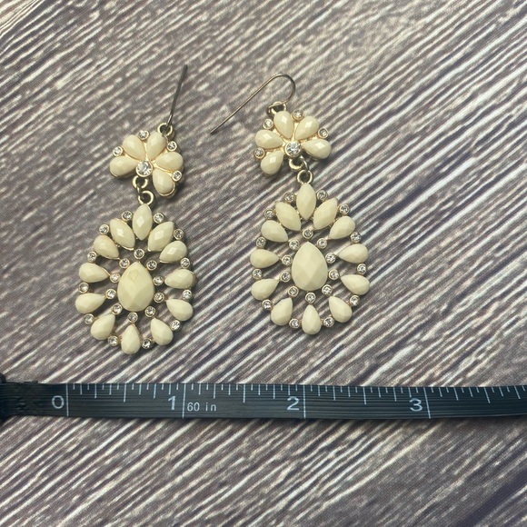 Cream bling earrings 🍦 - Picture 2 of 4